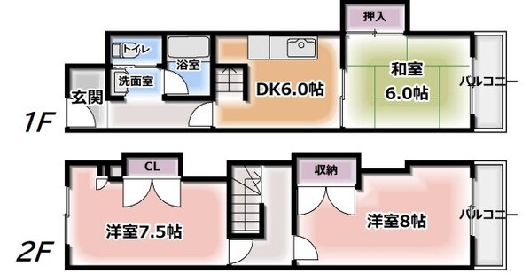 カーサ　アズールの物件間取画像